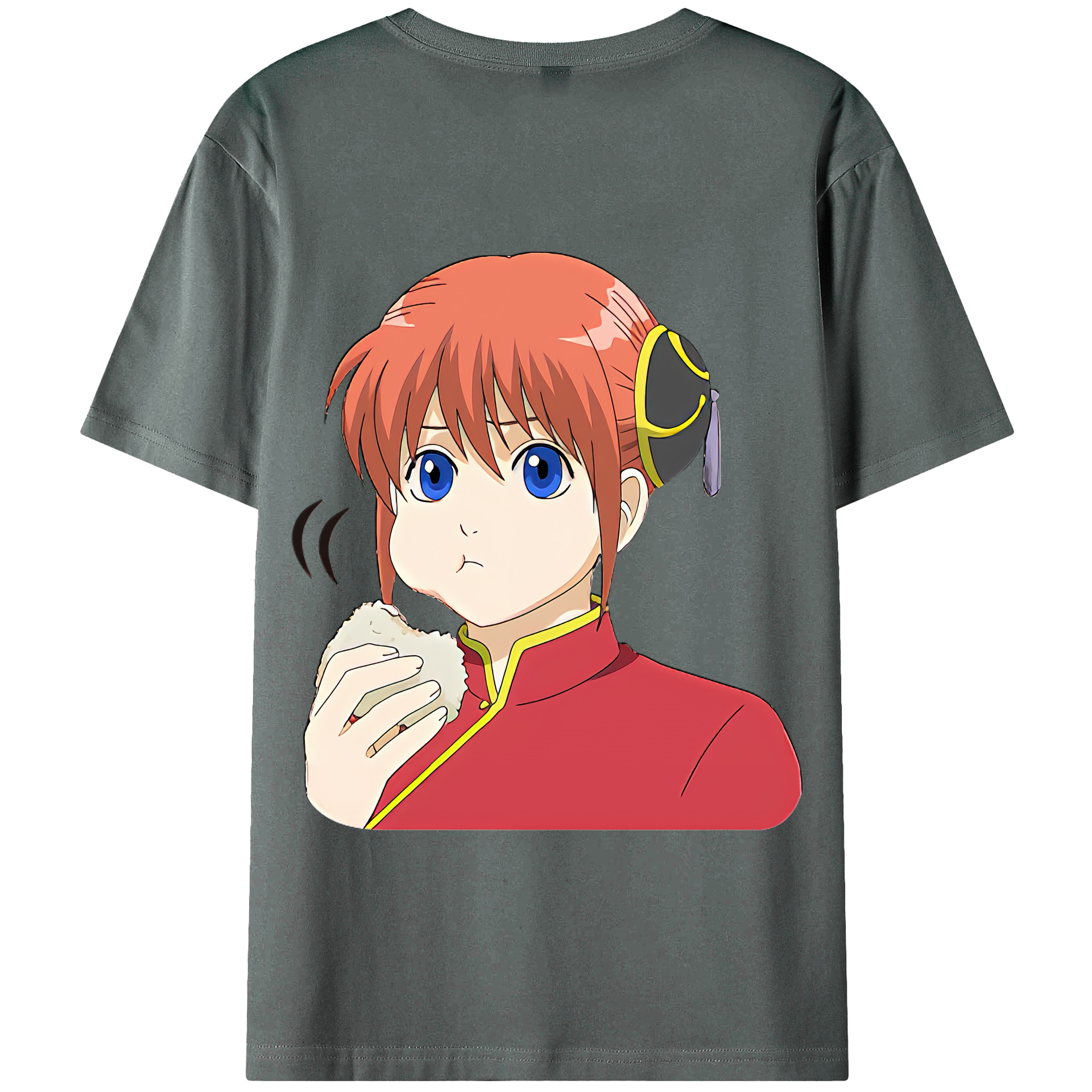 （画像用） ぎんたま 坂田銀時（さかたぎんとき） 神楽 志村新八（しむら しんぱち） GINTAMA Sakata Gintoki Kagura Shimura Shinpachi 綿100％半袖Tシャツ（背面プリント）
